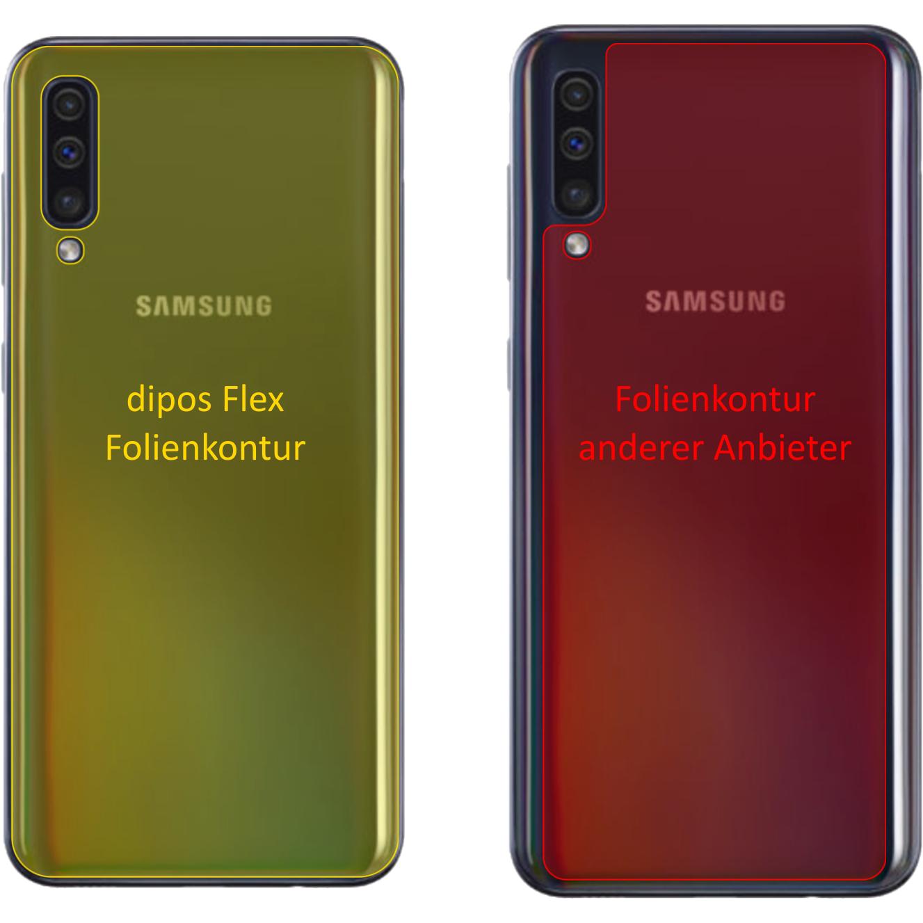 Thumbnail - Dipos Displayschutzfolie Full-Cover 3D (3 Stück, Samsung Galaxy A40), Smartphone Schutzfolie, Transparent