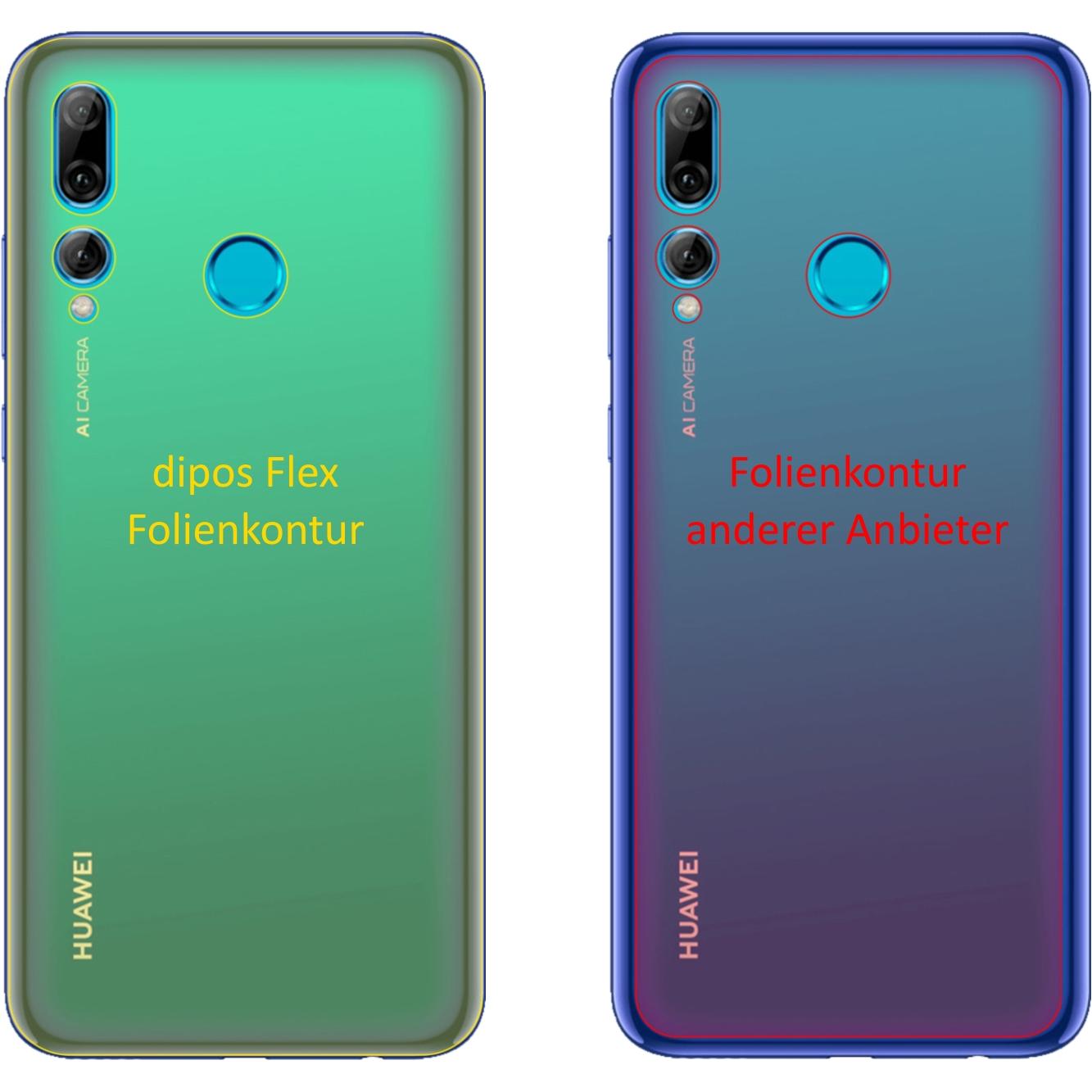 Thumbnail - Dipos Displayschutzfolie Full-Cover 3D (2 Stück, Huawei P Smart+ (2019)), Smartphone Schutzfolie, Transparent