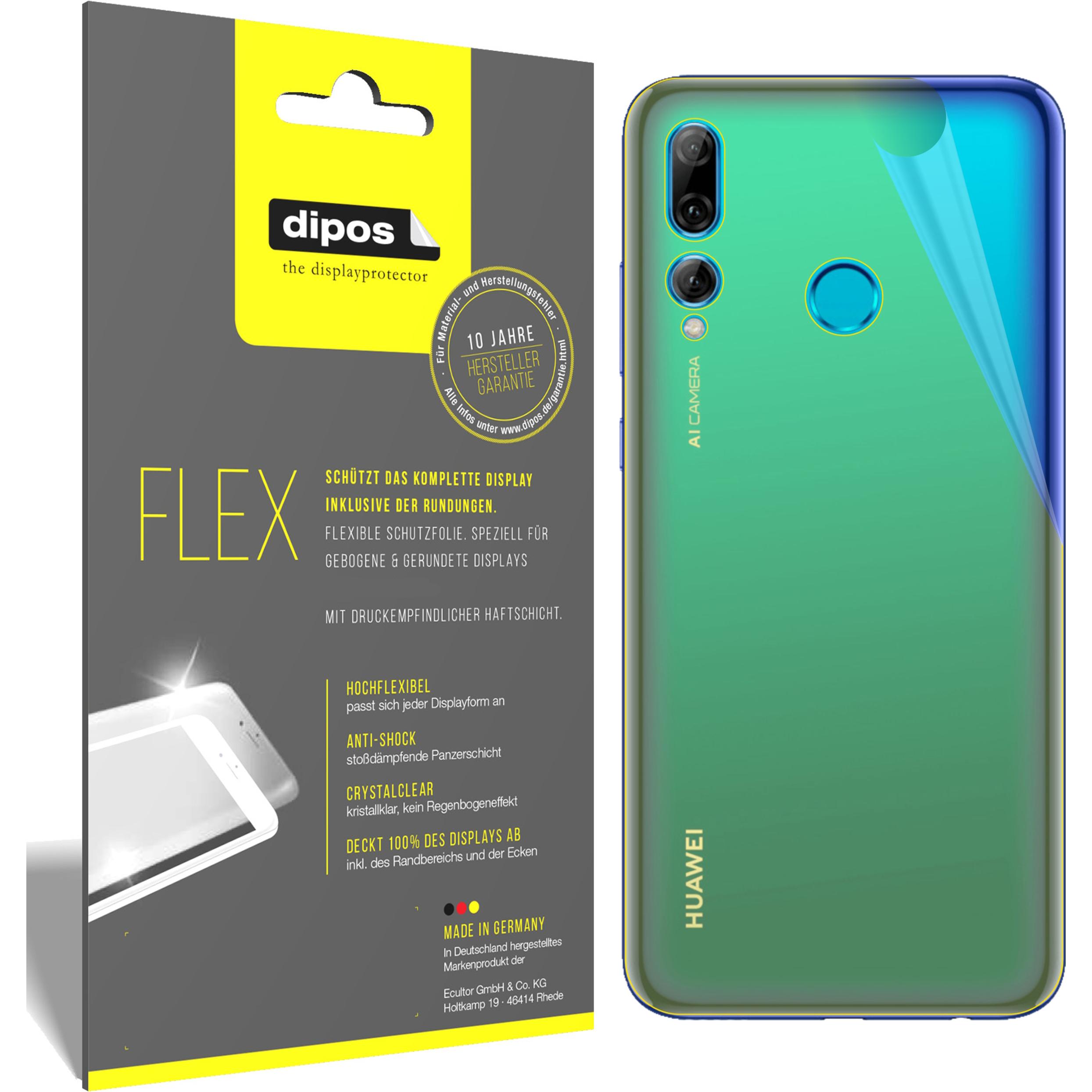 Dipos Displayschutzfolie Full-Cover 3D (2 Stück, Huawei P Smart+ (2019)), Smartphone Schutzfolie, Transparent
