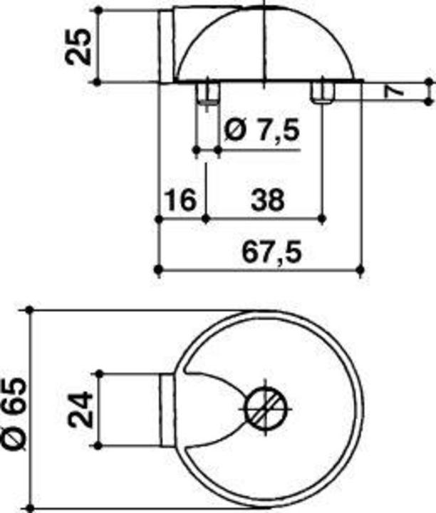 Actual product image Dormakaba OGRO TZ 5000 floor door buffer (1 pcs.)