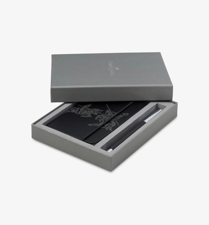 Actual product image Faber-Castell Ambition precious resin incl. notebook (Silver, Black, 1 x)