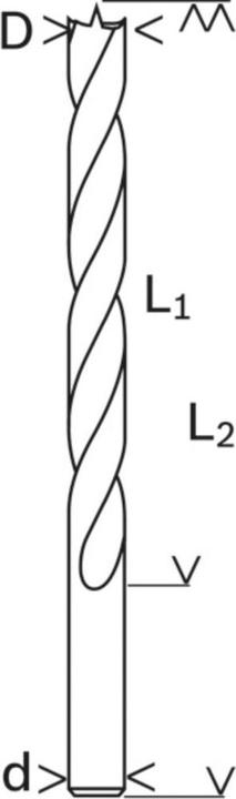 Produktbild Bosch Professional Zubehör Holzspiralbohrer Standard, 3 x 33 x 61 mm, d 3 mm (3 mm)