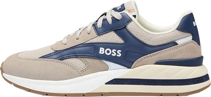 Actual product image BOSS Mens Kurt Leather Running Trainers (39.5)