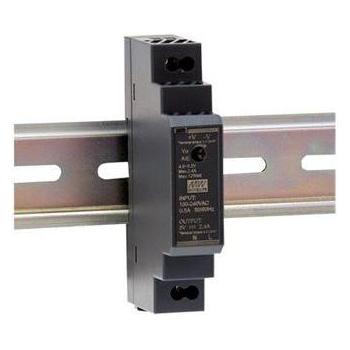MeanWell, Mobiele stroomverdelers, Montage op DIN rail Enkele uitgang 1-fase Vermogen: 15W