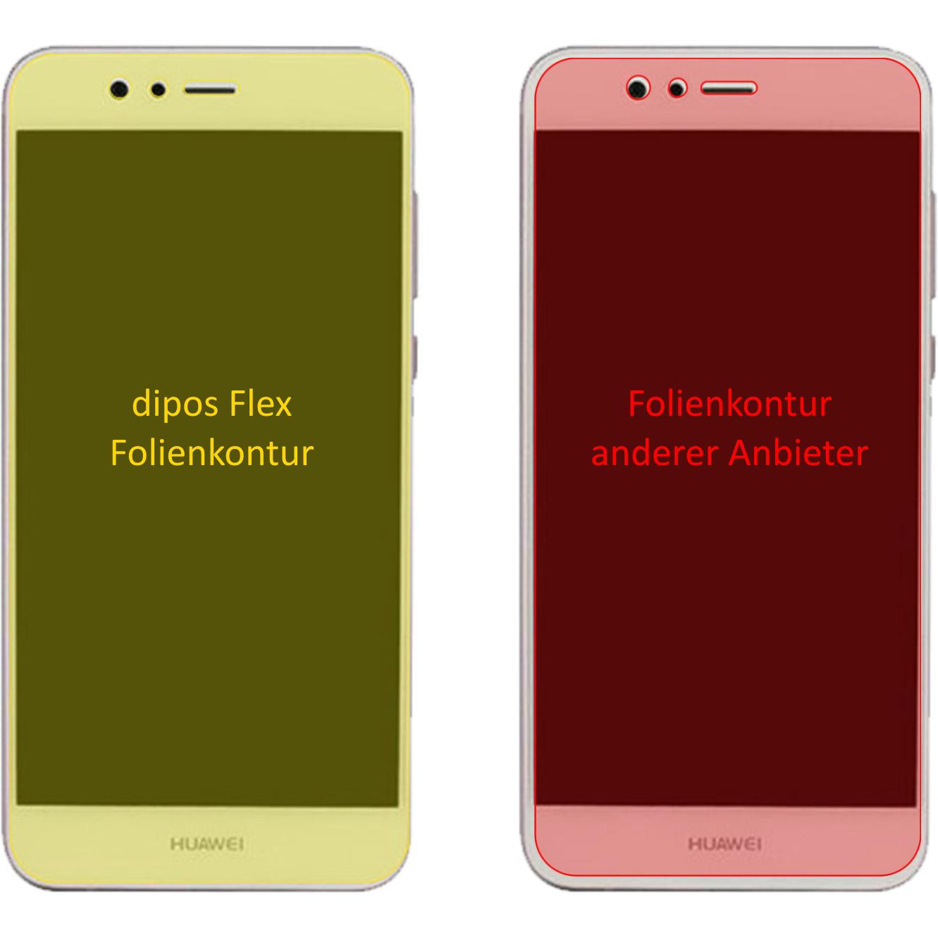 Thumbnail - Dipos Displayschutzfolie Full-Cover 3D (3 Stück, Huawei Nova 2), Smartphone Schutzfolie, Transparent