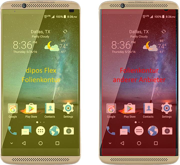 Produktbild Dipos Displayschutzfolie Full-Cover 3D (3 Stk., ZTE Axon 7 mini)