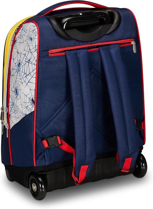 Actual product image Spiderman Double Compartment Travel Backpack with Telescoping Handle and Wheels (37 l)
