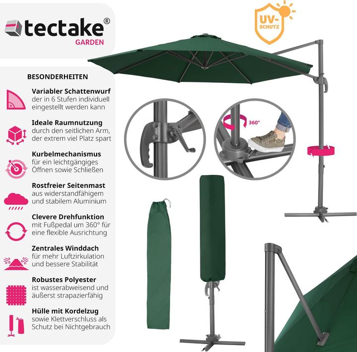 Produktbild tectake Ampelschirm (3 m)