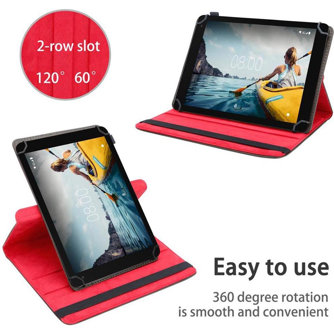 Thumbnail - Cadorabo Tablet Hülle Universal 360 (Lifetab P10610), Tablet Hülle, Braun
