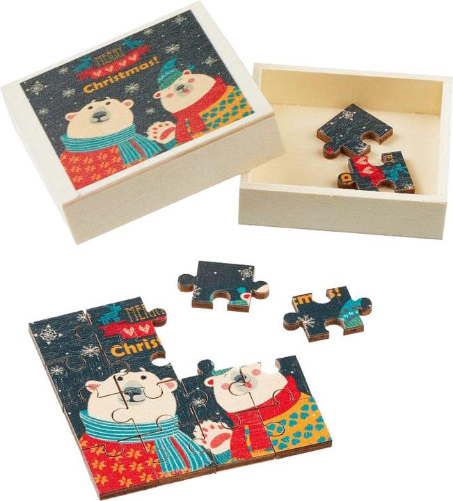 Produktbild Hobby Fun Miniatur Puzzle "Weihnachten" (16 Teile)