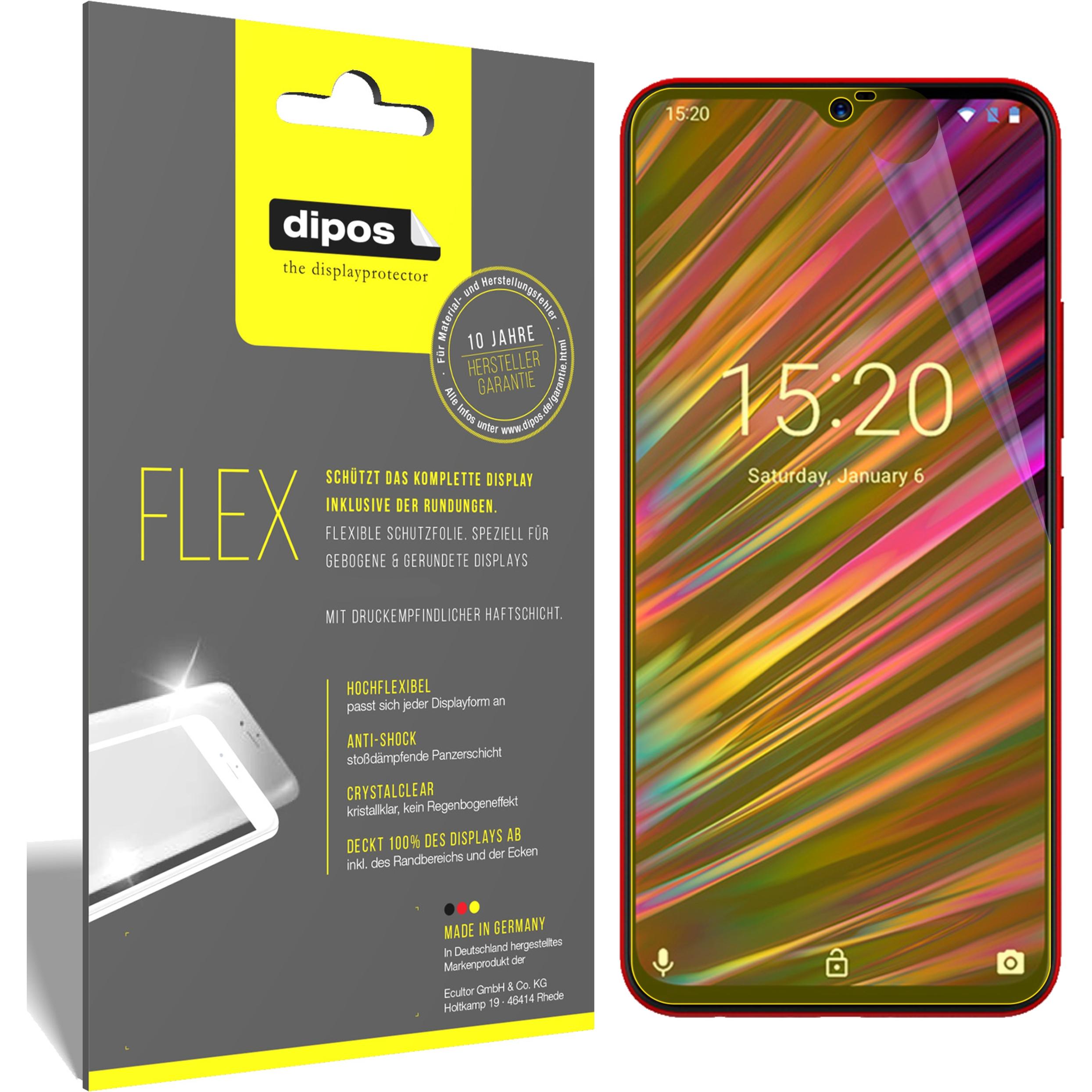 Thumbnail - Dipos Displayschutzfolie Full-Cover 3D (2 Stück, Umidigi F1 Play), Smartphone Schutzfolie, Transparent