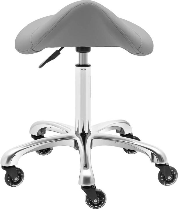 Physa Sattelhocker YORK DARK GRAY ergonomischer Rollhocker höhenverstellbar