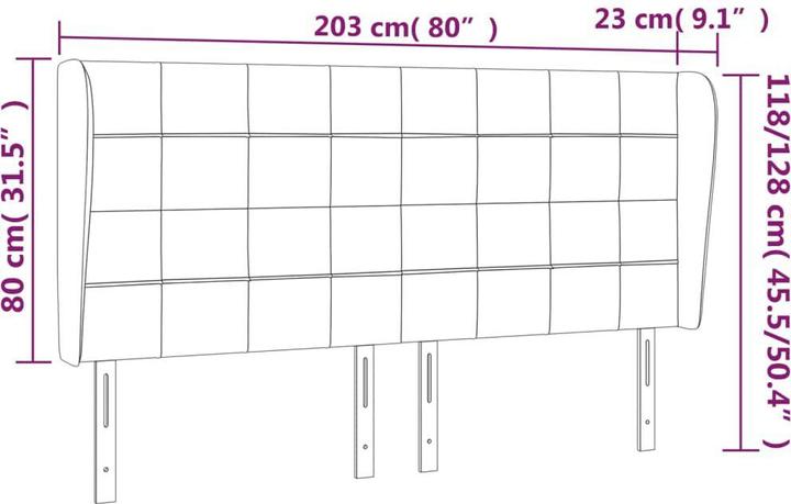 Immagine prodotto vidaXL Kataleya (203 x 23 x 128 cm)