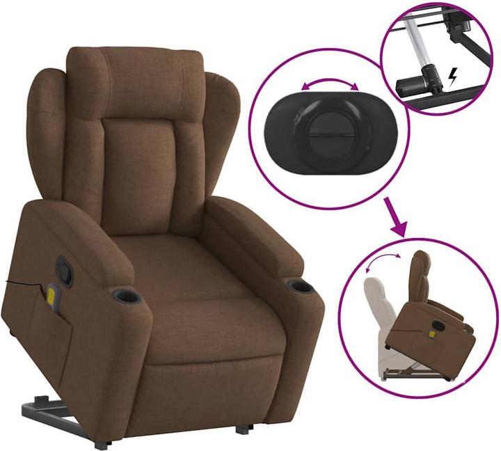 Produktbild vidaXL Massagesessel mit Aufstehhilfe