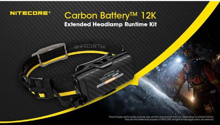 Immagine prodotto Nitecore Carbon Battery 12K Extended Headlamp Runtime Kit