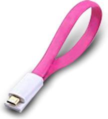 Land 0,2m USB 2.0 A - Micro USB 2.0 B M/M USB-Kabel 0,2m USB A Micro-USB B Pink (USB 2.0)