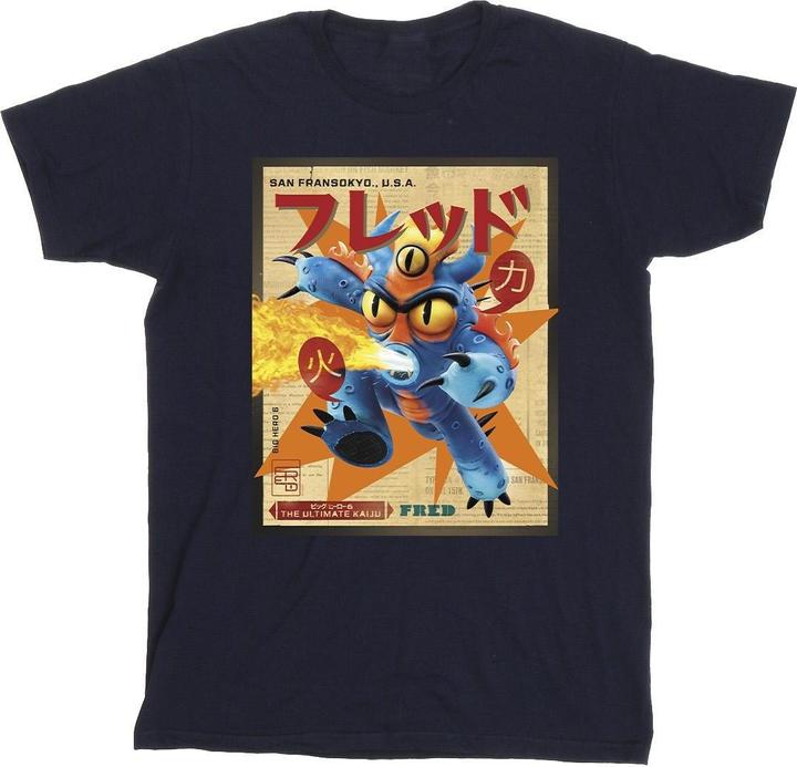 Produktbild Disney Big Hero 6 Baymax Fred Newspaper TShirt (L)