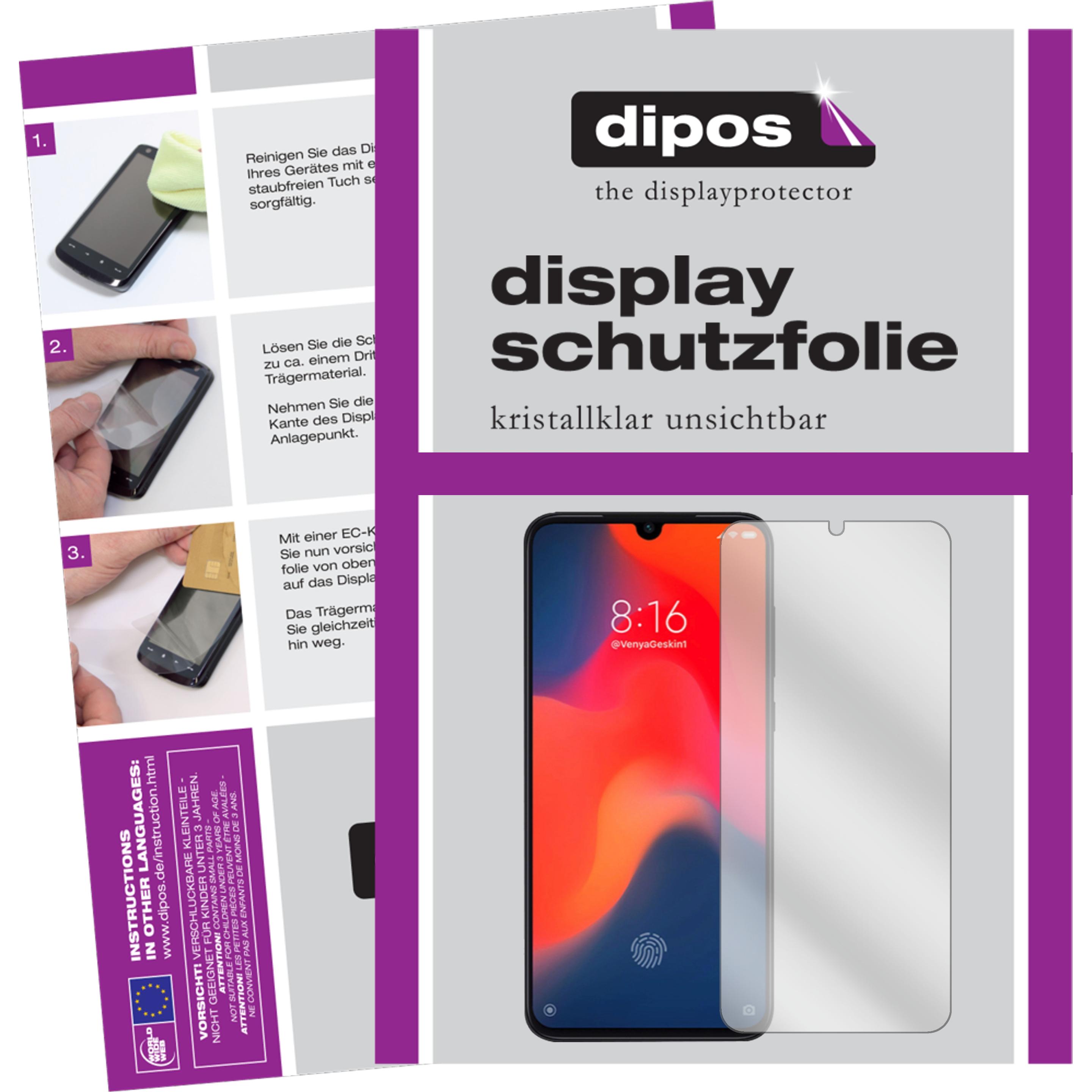 Dipos Displayschutzfolie Crystalclear (4 Stück, Xiaomi Mi 9 SE), Smartphone Schutzfolie, Transparent