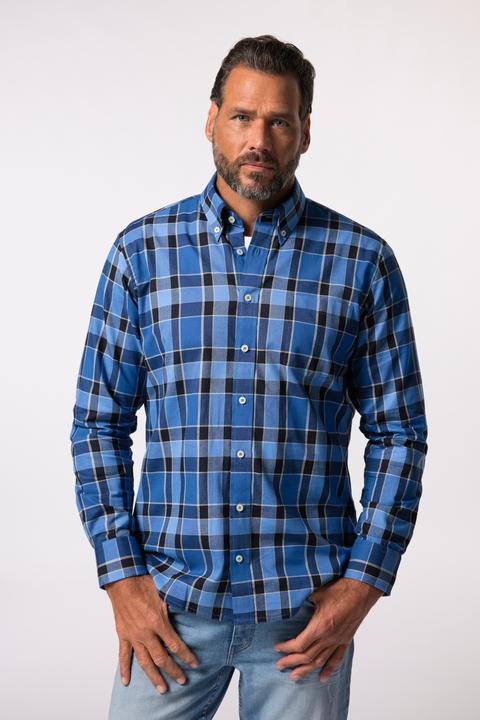 Produktbild JP1880 JP 1880 Karohemd, Langarm, Buttondown-Kragen, Modern Fit (XXL)