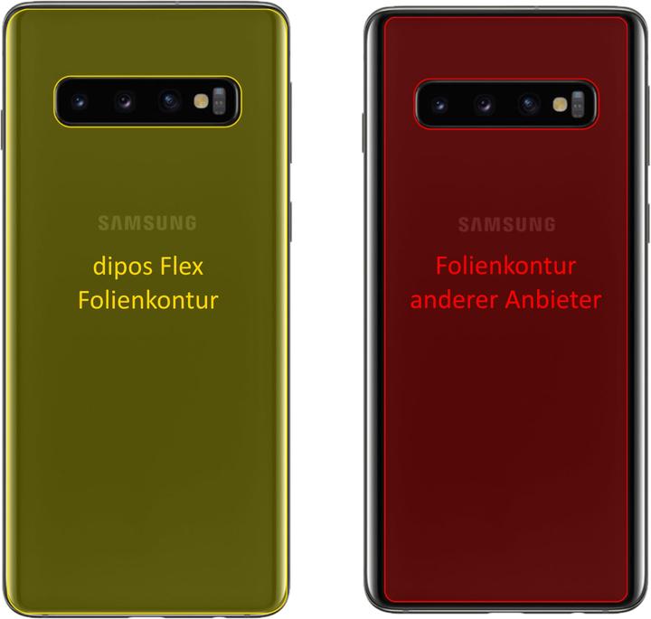 Produktbild Dipos Displayschutzfolie Full-Cover 3D (2 Stk., Samsung Galaxy S10)