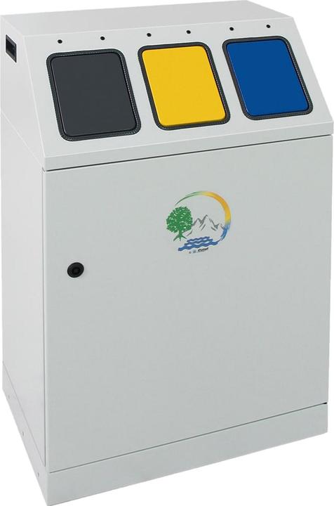 kaiserkraft Recyclable material collector, steel (90 l)
