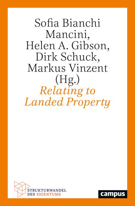Produktbild Relating to Landed Property (Englisch, Andrea Esser, Yann Schosser, Anna Möllers, Felicitas Sommer, Markus Vinzent, Sofia Bianchi Mancini, Helen A. Gibson, Eva Weiler, Dirk Schuck, Lydia von der Weth, Maria Dell’Isola, Jörg Rüpke, Moana J. Packo, 2024)