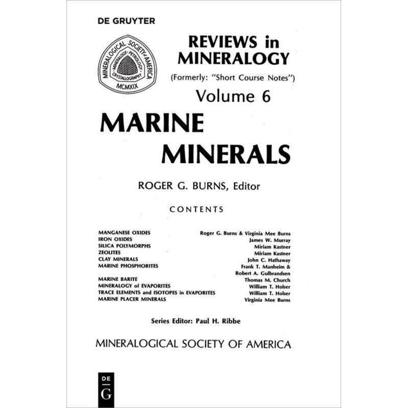 Marine Minerals, Fachbücher