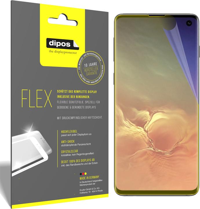 Immagine prodotto Dipos Pellicola Protettiva Full-Cover 3D (3 Pezzo/i, Samsung Galaxy S10)