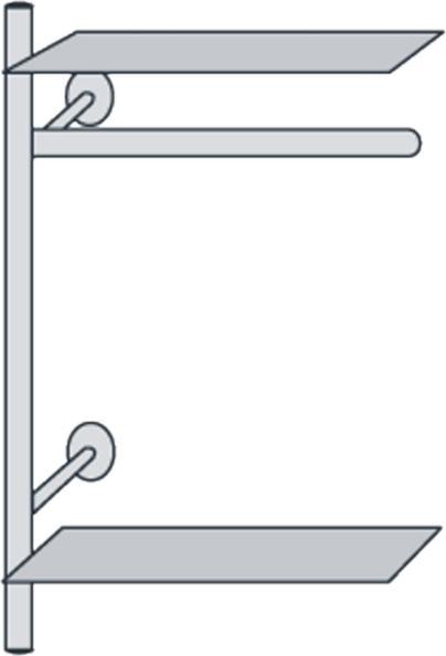 Actual product image Kerkmann Wall-mounted coat rack Coat rack element arte 33686181 silver metal 80.0 x 190.0 cm