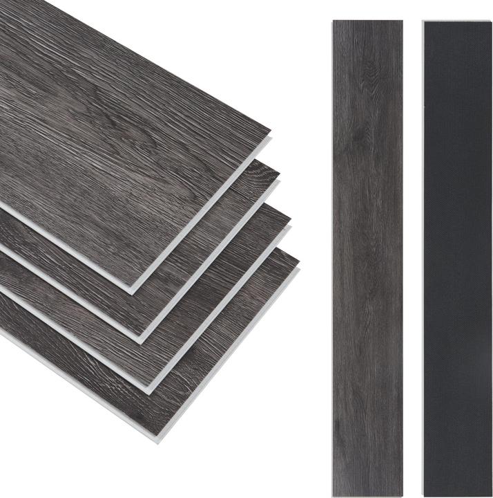 Image du produit neu.holz SPC Klickboden Okapirg 10 Dekordielen 2,196 m² Midnight Oak () (Sol en vinyle, 2.20 m²)