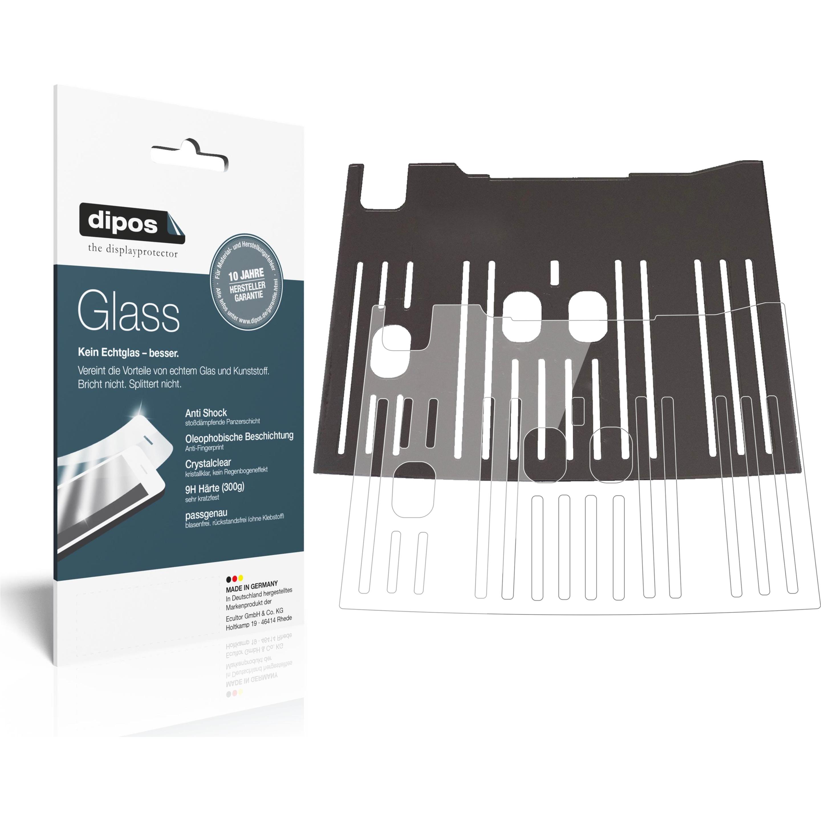 Dipos Displayschutz Anti-Shock, Zubehör Kaffeemaschinen, Transparent