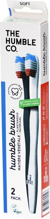 Actual product image The Humble Co. Vegetable Soft Toothbrushes (Soft, 2x)