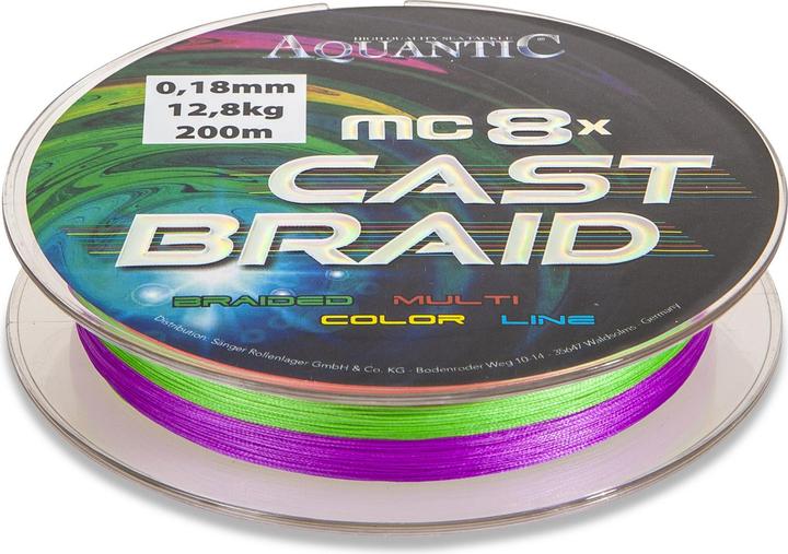 Produktbild Aquantic MC-8 Cast Braid 0,18mm 200m (0.10 mm)