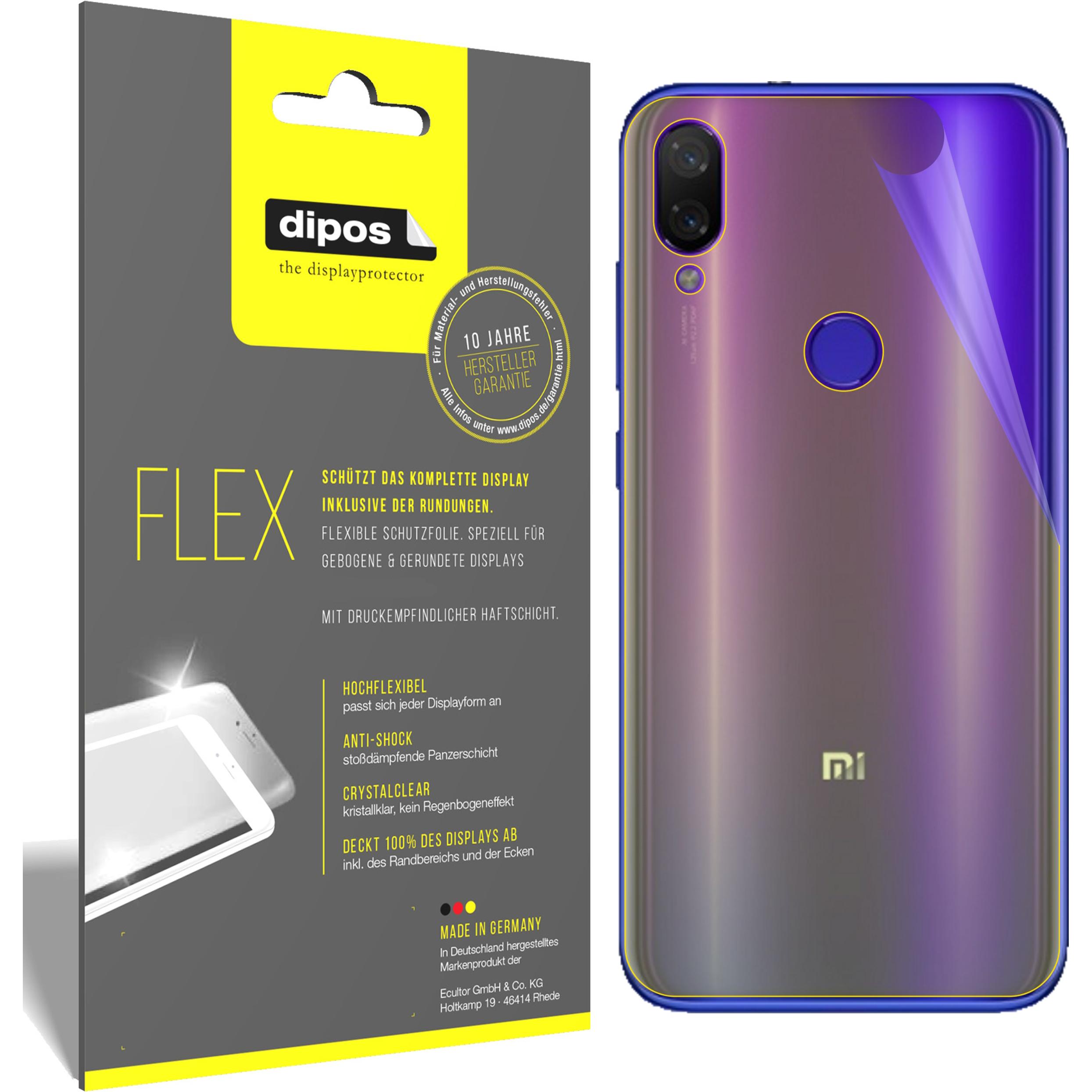 Dipos Displayschutzfolie Full-Cover 3D (3 Stück, Xiaomi Mi Play), Smartphone Schutzfolie, Transparent