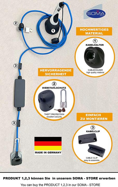 Produktbild Soma Diebstahlschutz für Ladekabel