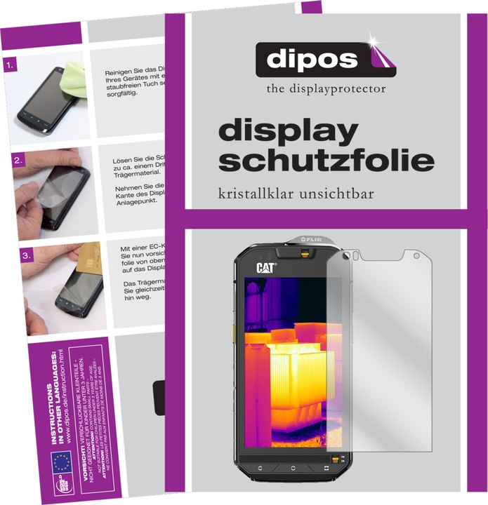 Produktbild Dipos Displayschutzfolie Crystalclear (5 Stück, CAT S60)