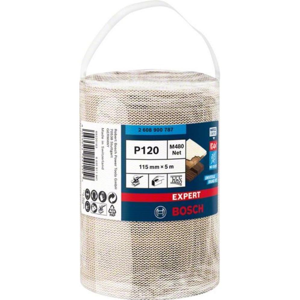 Thumbnail - Bosch Professional Zubehör, Schleifmittel, EXPERT M480 Schleifnetzrolle, 115 mm, 5 m, G 120 (120)
