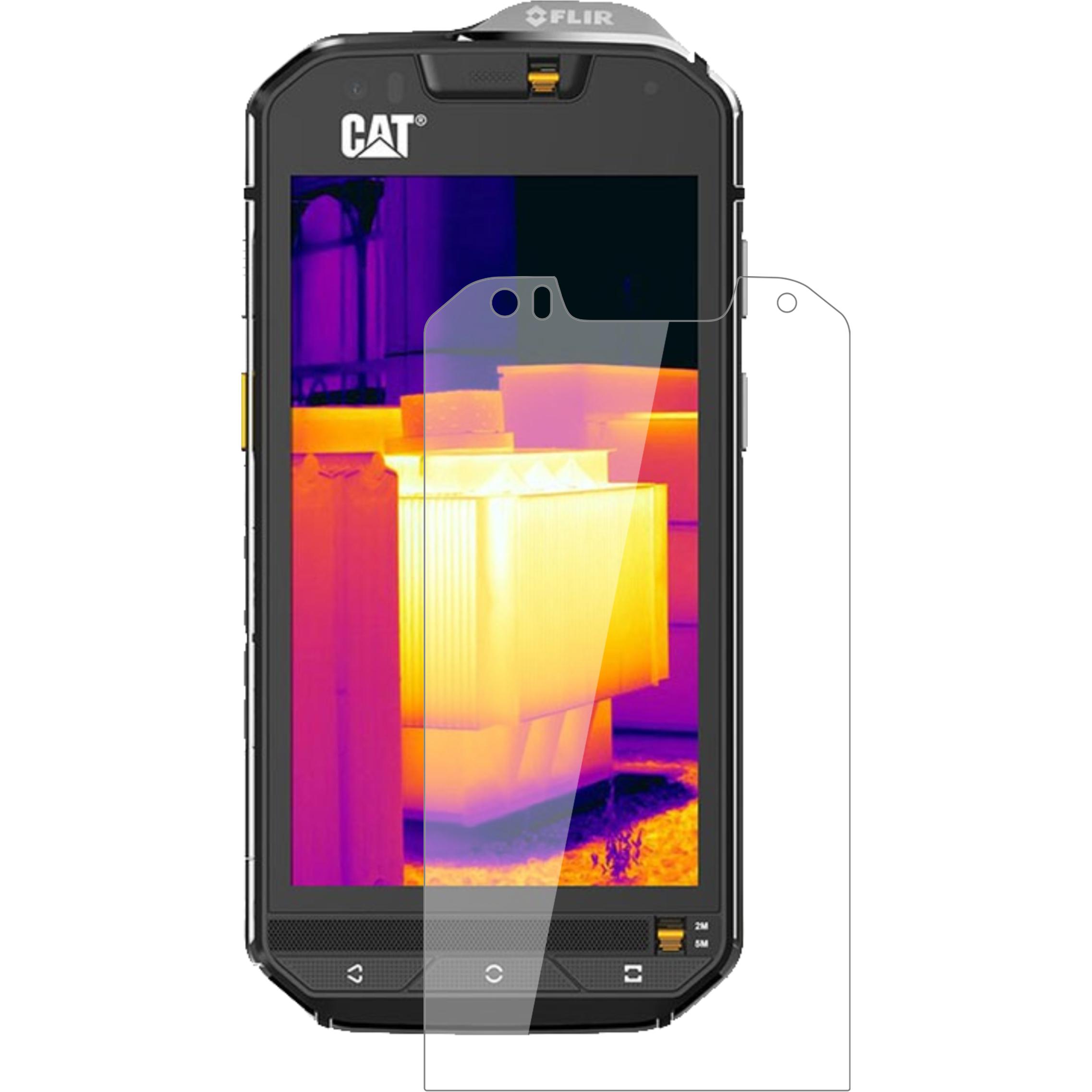 Dipos Displayschutz Anti-Shock (1 Stück, CAT S60), Smartphone Schutzfolie, Transparent