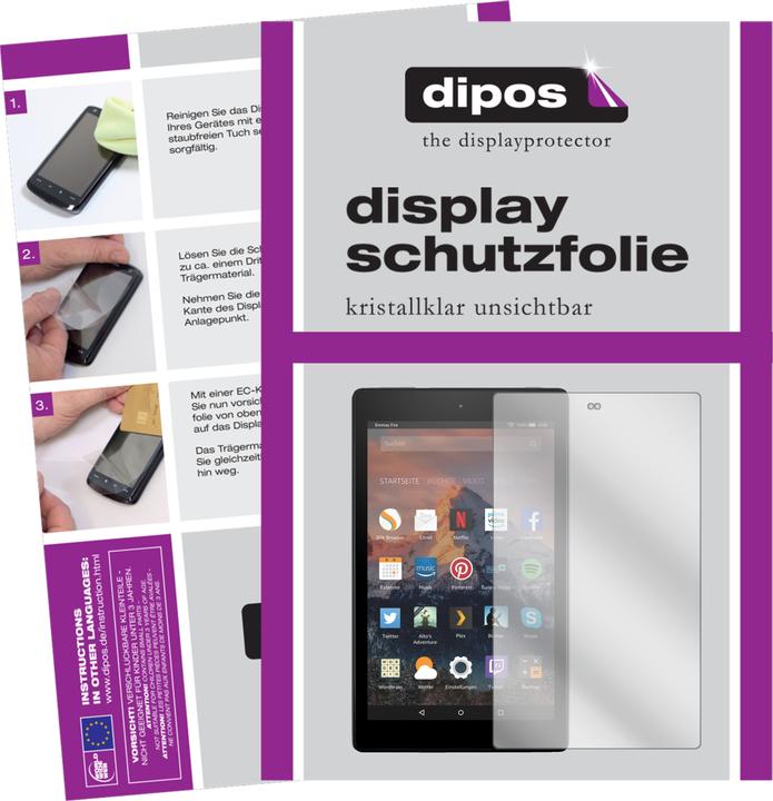 Produktbild Dipos Displayschutzfolie Crystalclear (2 Stück, Fire HD 8 Plus (2020))