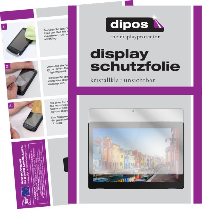 Produktbild Dipos Displayschutzfolie Crystalclear (2 Stück, Trekstor Surftab B10)