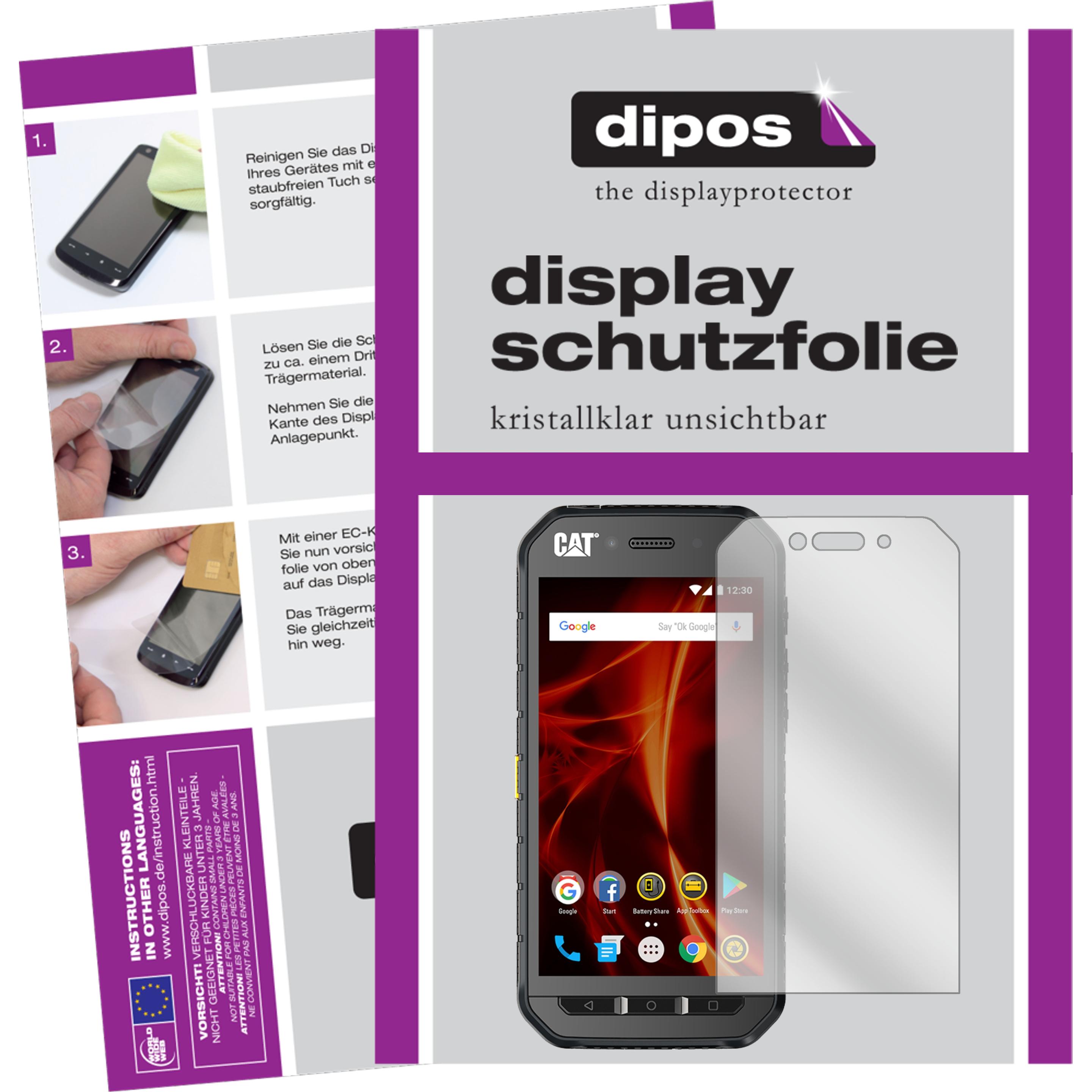 Dipos Displayschutzfolie Crystalclear (1 Stück, CAT S48c), Smartphone Schutzfolie, Transparent