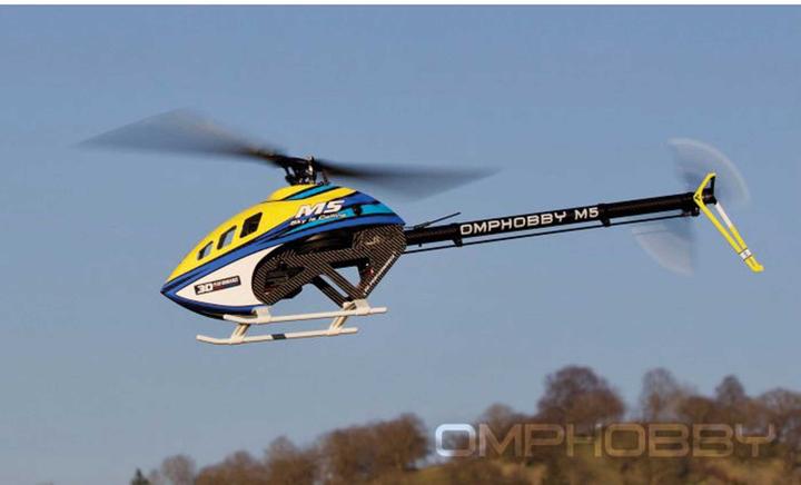 Actual product image OMP Hobby Helikopter M5 Solar-Yellow Bausatz und Rotorblätter
