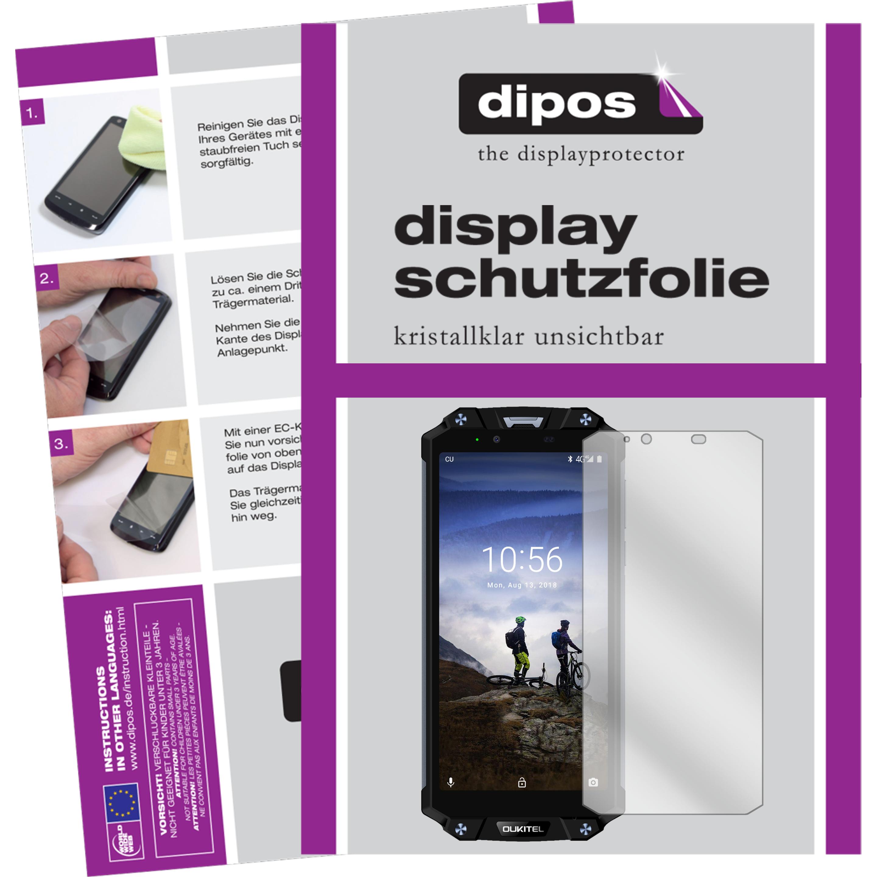 Thumbnail - Dipos Displayschutzfolie Crystalclear (5 Stück, Oukitel WP2), Smartphone Schutzfolie, Transparent