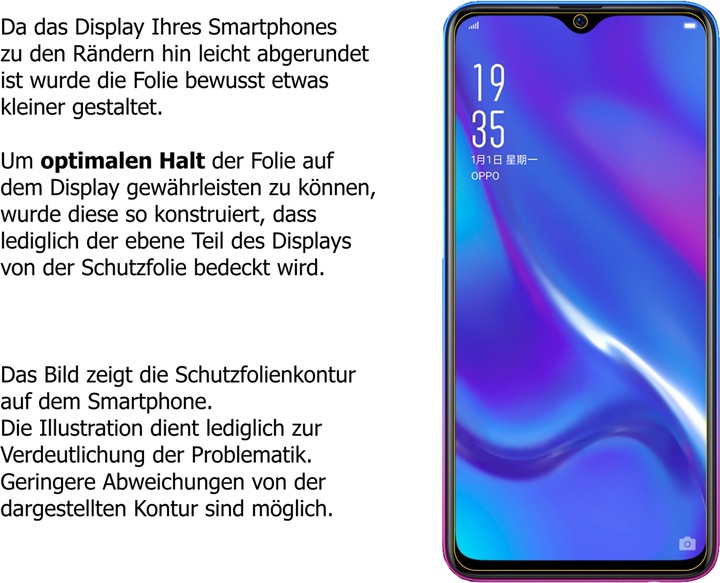 Immagine prodotto Dipos Pellicola Protettiva (4 Pezzo/i, Oppo RX17 Neo)