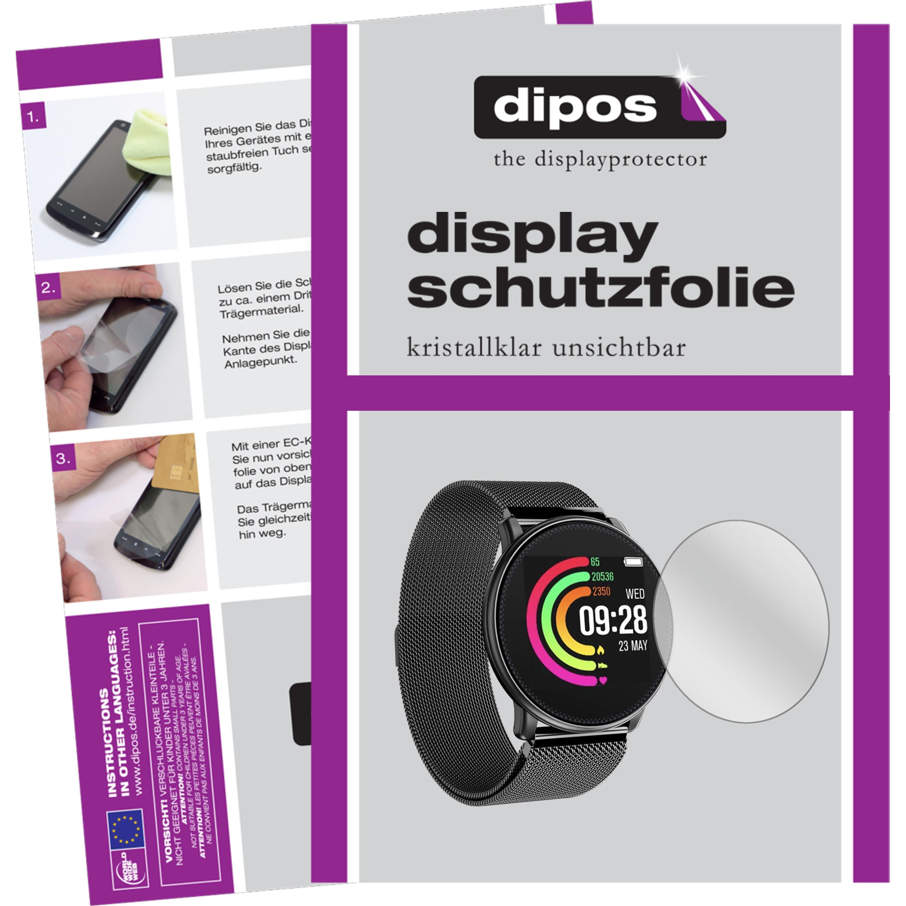 Thumbnail - Dipos Displayschutzfolie Crystalclear, Smartwatch Schutzfolie, Transparent