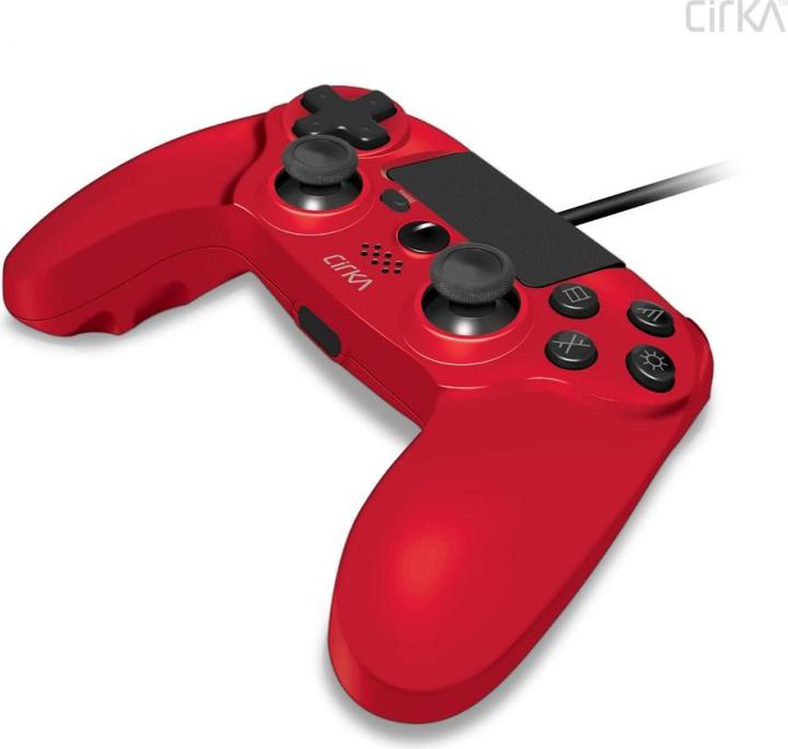 Actual product image Hyperkin Nuforce Wired Controller For PS4/ PC/ Mac (Red) (PC, PS4)