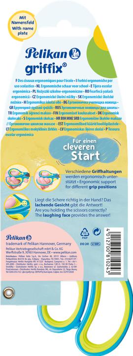 Produktbild Pelikan Schere griffix spitz (15 cm)