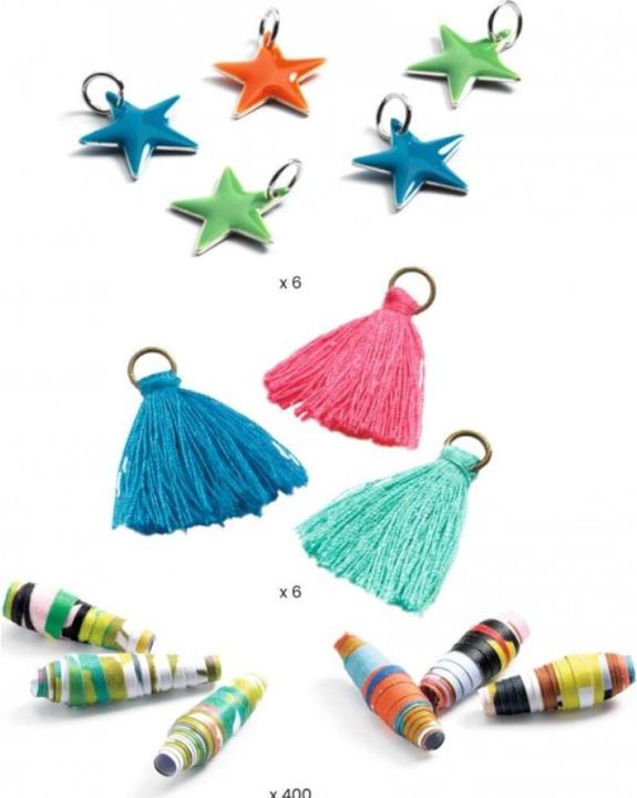 Actual product image Djeco DIY - Papierperlen und Armbänder pop