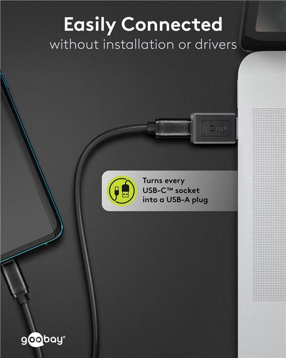 Actual product image Goobay USB A 3.0 to USB-C (USB-C, USB 3.0, 3.80 cm)