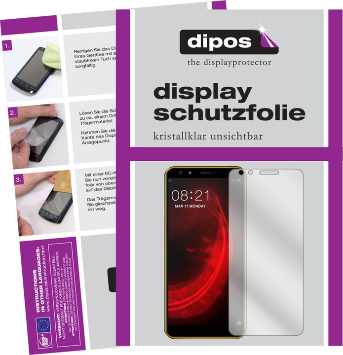 Actual product image Dipos Screen Protector Crystalclear (5 Piece, Nubia N2 Lite)
